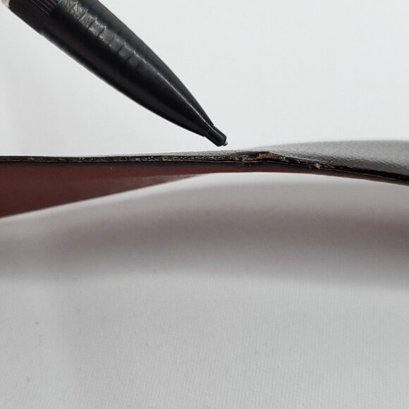 Dior Black and Brown Belt with Gold Buckle - Picture 8 of 8